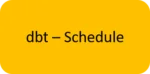 dbt schedule