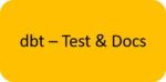 dbt test & docs